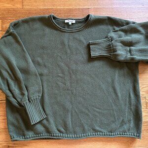 Madewell Forest Green Cotton Sweater